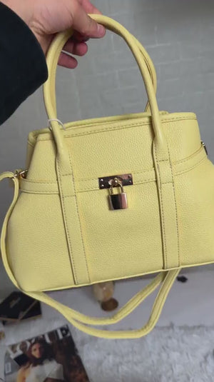 DUDLIN - Borsa donna Bauletto con lucchetto elegante tracolla