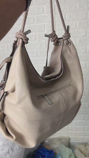 CHARRO - Borsa Donna sacco grande Hobo Casual manici intrecciati morbida 2026