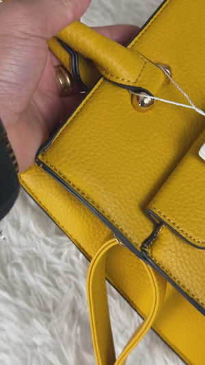 CHARRO - Borsa firmata a spalla shopping con Tracolla e Fibbia rigida simil pelle