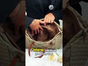Borsa donna firmata Sweet Years in simil pelle grande tote shopping con tracolla e spalla