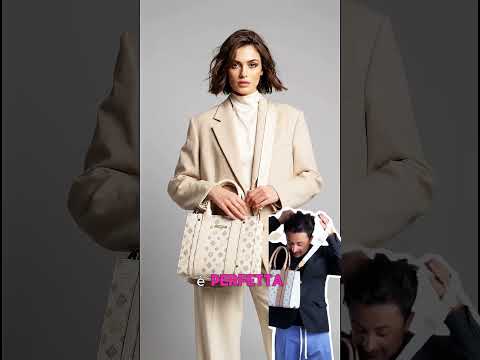Sweet Years - Borsa firmata donna spalla a tracolla simil pelle nuova fantasia logo tote bag logata