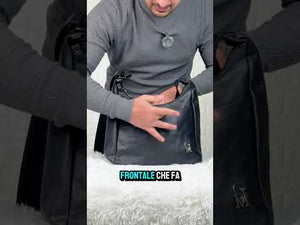 Borsa firmata GYOIAMEA 2026 multi tasche donna logo zip tracolla unica tinta nuova