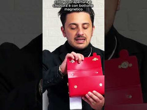 Valentino Creations - Tracolla in simil pelle borsetta rigida borchie