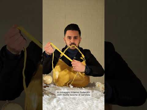Nazareno Gabrielli - Borsa morbida a sacco hobo capiente unica tinta nuovo firmata mono manico intrecciato