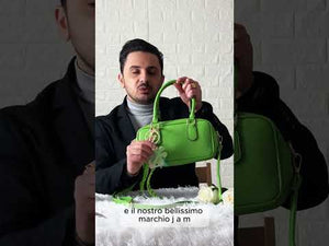 La Intrepida - Borsa a bauletto baguette con charms borsetta firmata GYOIAMEA a mano tracolla
