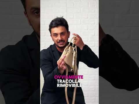 Nichitta - Borsa firmata GYOIAMEA borsetta bauletto con foulard tracolla a mani donna grande simil pelle venata