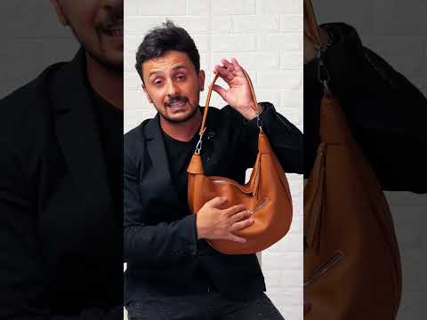 La Duo - Borsa trasformabile 2 in 1 firmata GYOIAMEA mezzaluna a spalla tracolla monomanico rimovibile donna grande simil pelle