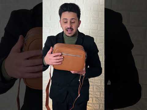 Herisson Firenze - Borsa borsetta bustina 5 tasche zip donna firmata tracolla logata simil pelle
