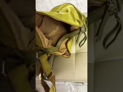 Agghiunau - Borsa firmata Gyoiamea mezzaluna zip Tracolla Donna in Nylon Multitasche