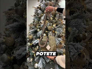 La Scialarata - Borsa piccola o grande firmata GYOIAMEA in tessuto vellutato strass punto luce