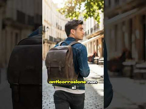 Zaino firmato Charro in Similpelle Vintage Urban Lavoro e Università con Fibbie (32x40x13cm)