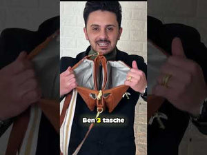 Herisson Firenze - Borsa borsetta bustina 3 tasche donna firmata tracolla logata simil pelle