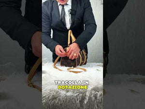 Borsa bauletto firmata COCONUDA a tracolla elegante casual simil pelle logo fantasia