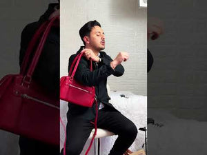 DUDLIN - Borsa donna bauletto a tracolla con multi tasche spalla elegante sportiva