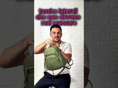 COCONUDA - zaino donna pelle cuoio spalla casual passeggio zainetto logo 3d