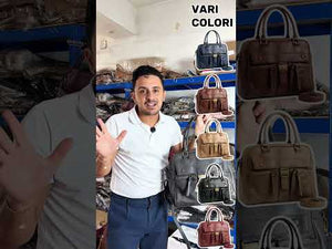 CHARRO - Borsa a Spalla Donna simil Pelle bauletto 2 tasche frontali tracolla