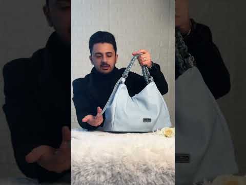 CHARRO - Borsa Donna sacco grande Hobo Casual manici intrecciati morbida