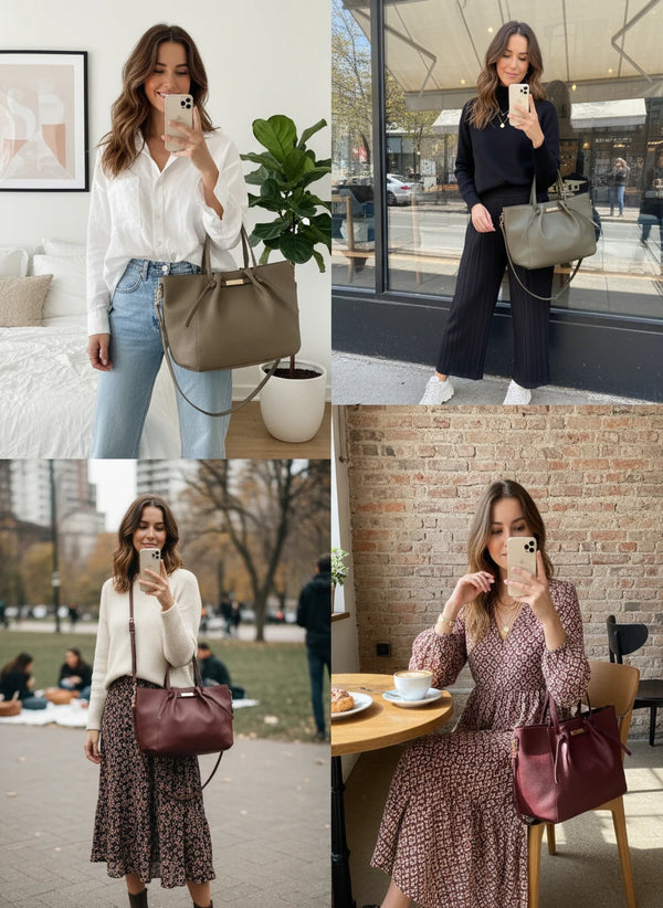 Borsa firmata COCONUDA donna spalla shopping capiente