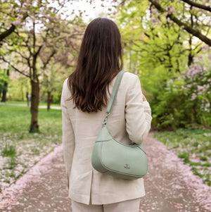 YYcoveri- Borsa borsetta con Doppia tasca mezzaluna piccola hobo monomanico