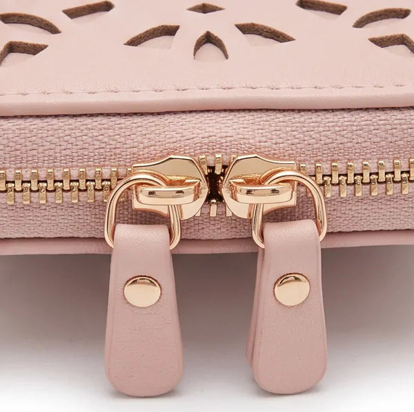 Valentino Creations - portafoglio firmato donna con scatole porta carte donna novità simil pelle idea regalo forato