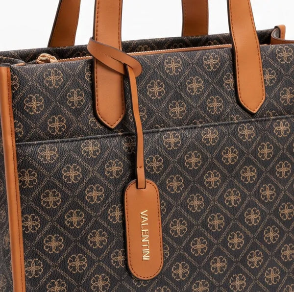 Valentini Gino - Borsa Donna sacco grande tote bag Casual fantasia logata logo bauletto