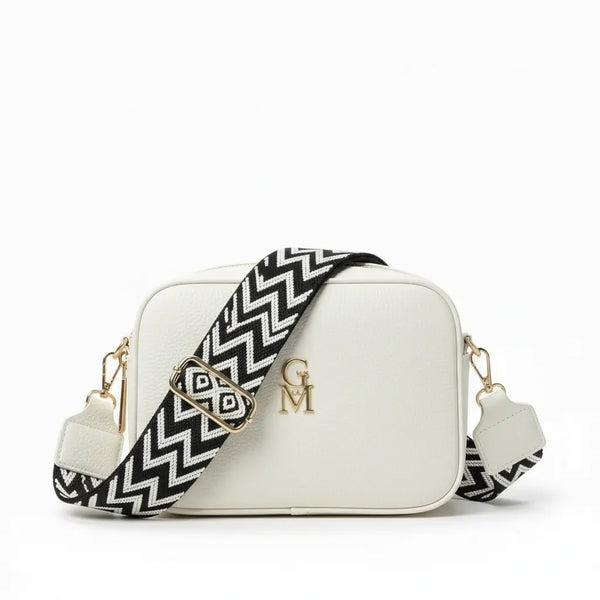 Fragolita - Borsa borsetta donna a tracolla firmata GYOIAMEA multitasche 3 tasche con cerniera nuova