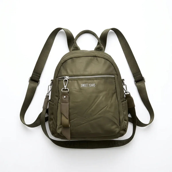 Zaino donna con tracolla WSY2924, vista frontale con spallacci