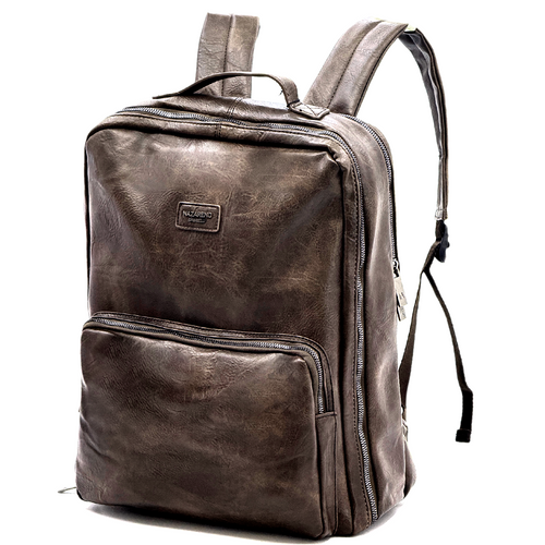 Zaino firmato NAZARENO GABRIELLI uomo grande viaggio lavoro capiente tasche porta documenti notebook tablet