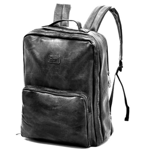 Zaino firmato NAZARENO GABRIELLI uomo grande viaggio lavoro capiente tasche porta documenti notebook tablet