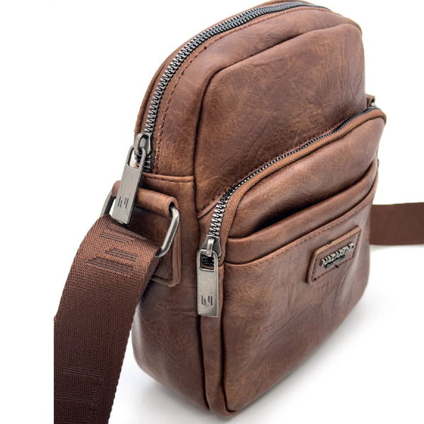 Borsello Uomo firmato Nazareno Gabrielli simil pelle borsellino Capiente e Resistente multi tasche nuovo