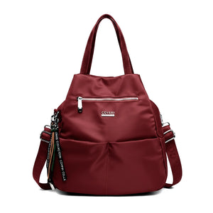 borsa zaino 2in1 nylon COVERI TRASFORMABILE donna casual passeggio nuovo casual