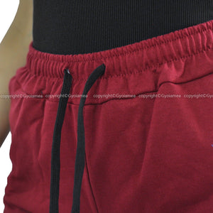 Pantalone donna elasticizzato leggero palestra casual sportivo morbido rosso new