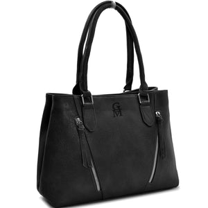 Gyoiamea borsa bauletto zip moda cerniere donna pelle capiente spalla elegante