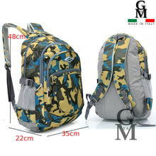 Carica l&#39;immagine nel visualizzatore di Gallery, Zaino unisex scuola mimetico militare multi tasche pc moda fantasia superiori pc