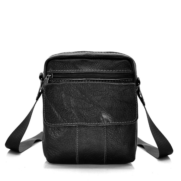 Borsello Uomo Vintage vera pelle Tracolla NERA MARRONE grande piccola ELEGANTE