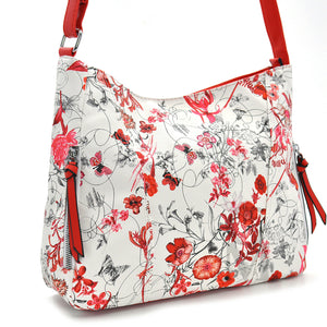 GM Borsa donna colorata fiori tracolla fiorata elegante passeggio postina nuova