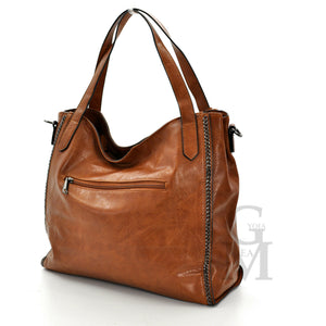 Borsa DUDLIN milano pelle morbida hobo catene cartney spalla morbida grande