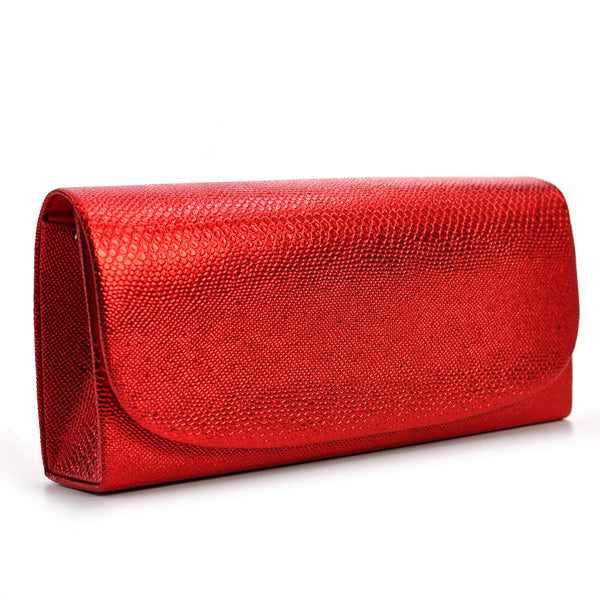 Pochette matrimonio eventi elegante rigida pelle serpente coccodrillo squamata