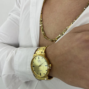 GYOIAMEA Orologio oro nuovo uomo polso acciaio VINTAGE Classico luxury regalo