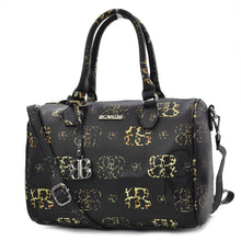 Carica l&#39;immagine nel visualizzatore di Gallery, Borsa firmata BB CAVALLI donna tracolla bauletto fantasia leopardata animalier