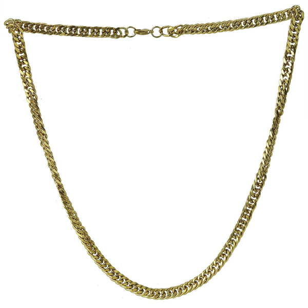 Gyoiamea Collana uomo veneziana sexy acciaio inox intreccio catena oro argento
