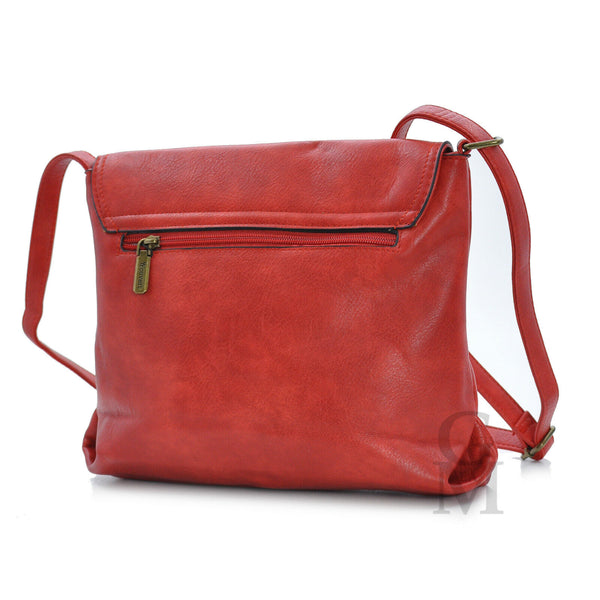 Borsa firmata COVERI uomo donna fibbie vintage pelle militare tracolla messenger