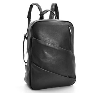 Zaino gm pelle nero originale uomo porta pc portatile casual lavoro