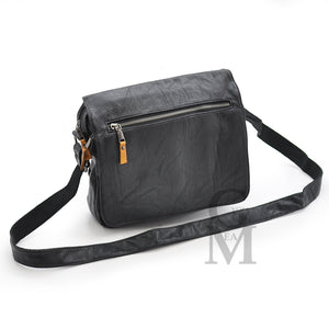 Borsa GM uomo casual pelle tracolla postina marrone moda nera grande lavoro