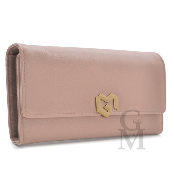 Portafoglio semplice moda GM donna pelle tasche libro portamonete carte credito