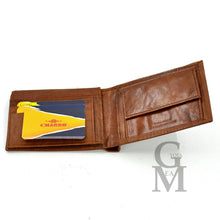 Carica l&#39;immagine nel visualizzatore di Gallery, Portafoglio in pelle uomo yyCOVERI porta carte ribaltina banconote portamonete