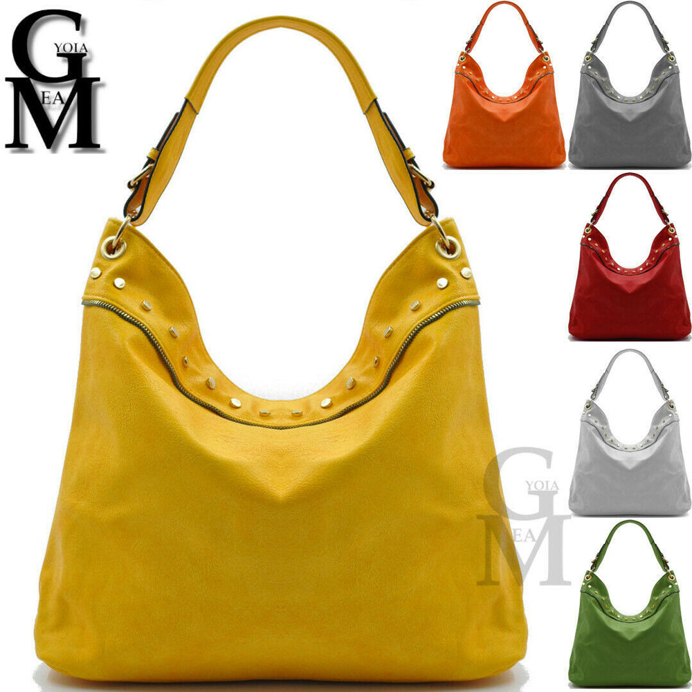 Gyoiamea borsa moda pelle morbida sacco casual passeggio zip casual capiente