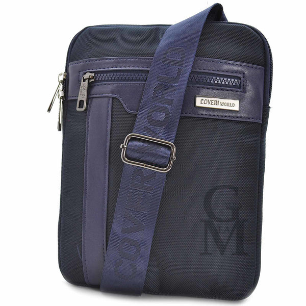 Borsellino sottile elegante passeggio uomo COVERI viaggio nuovo blu nero sport