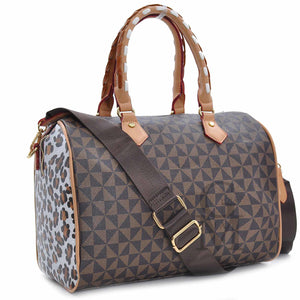 Gyoiamea borsa bauletto fantasia leopardato nuova donna tracolla pelle cerniera