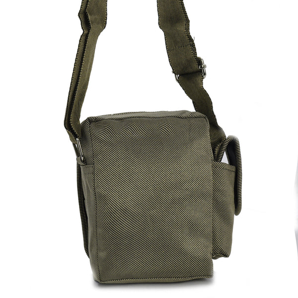 Borsellino borsello borsa uomo tracolla tessuto nylon tasche esterne  verde tel